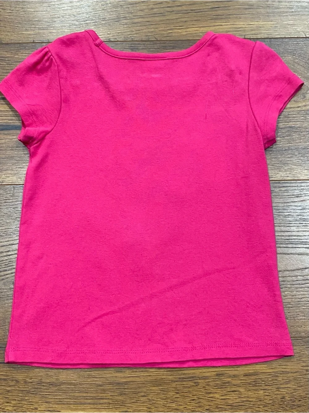 Gymboree Girls Hot Pink ‘Prep School’ Set Top, Leggings, Hair Clips Size 5T/4T